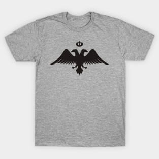 Double Headed Eagle Silhouette with Crown T-Shirt